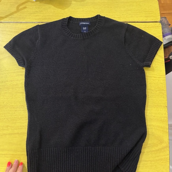 Vintage 90s stretch fitted short sleeve  *read descriptions - Picture 4 of 5